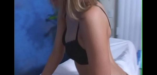  Nice girl with oiled wazoo bounces on knob moans with orgasm